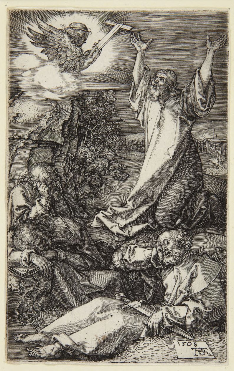 Agony in the Garden (Engraved Passion Series) by Albrecht Dürer
