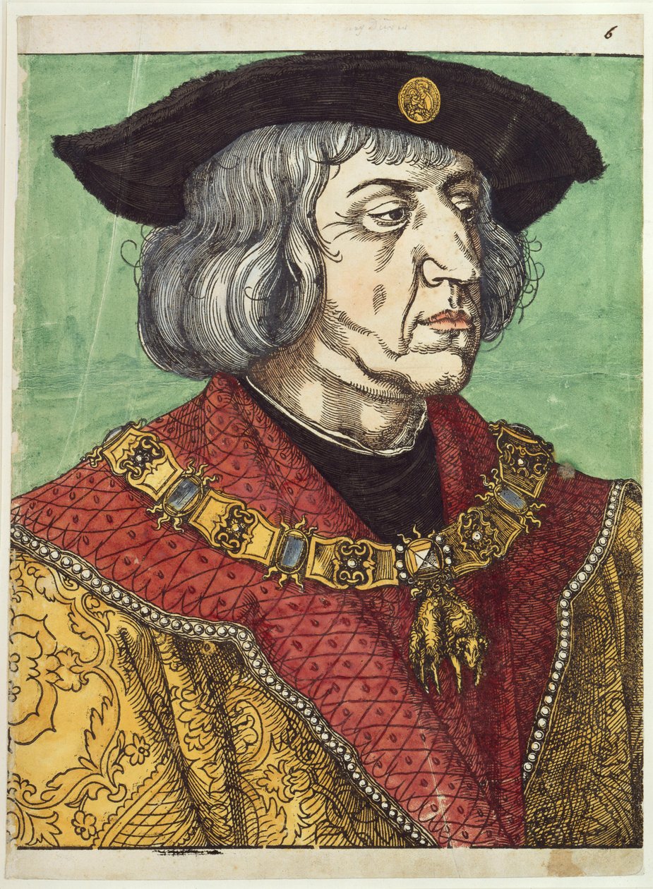 Portrait of Emperor Maximilian I by Albrecht Dürer
