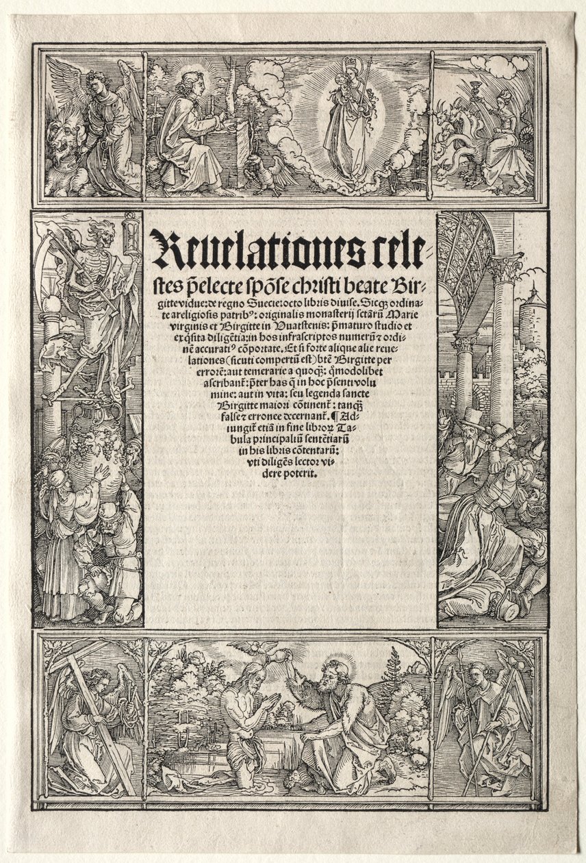 Border - with The Baptism of Christ by Albrecht Dürer