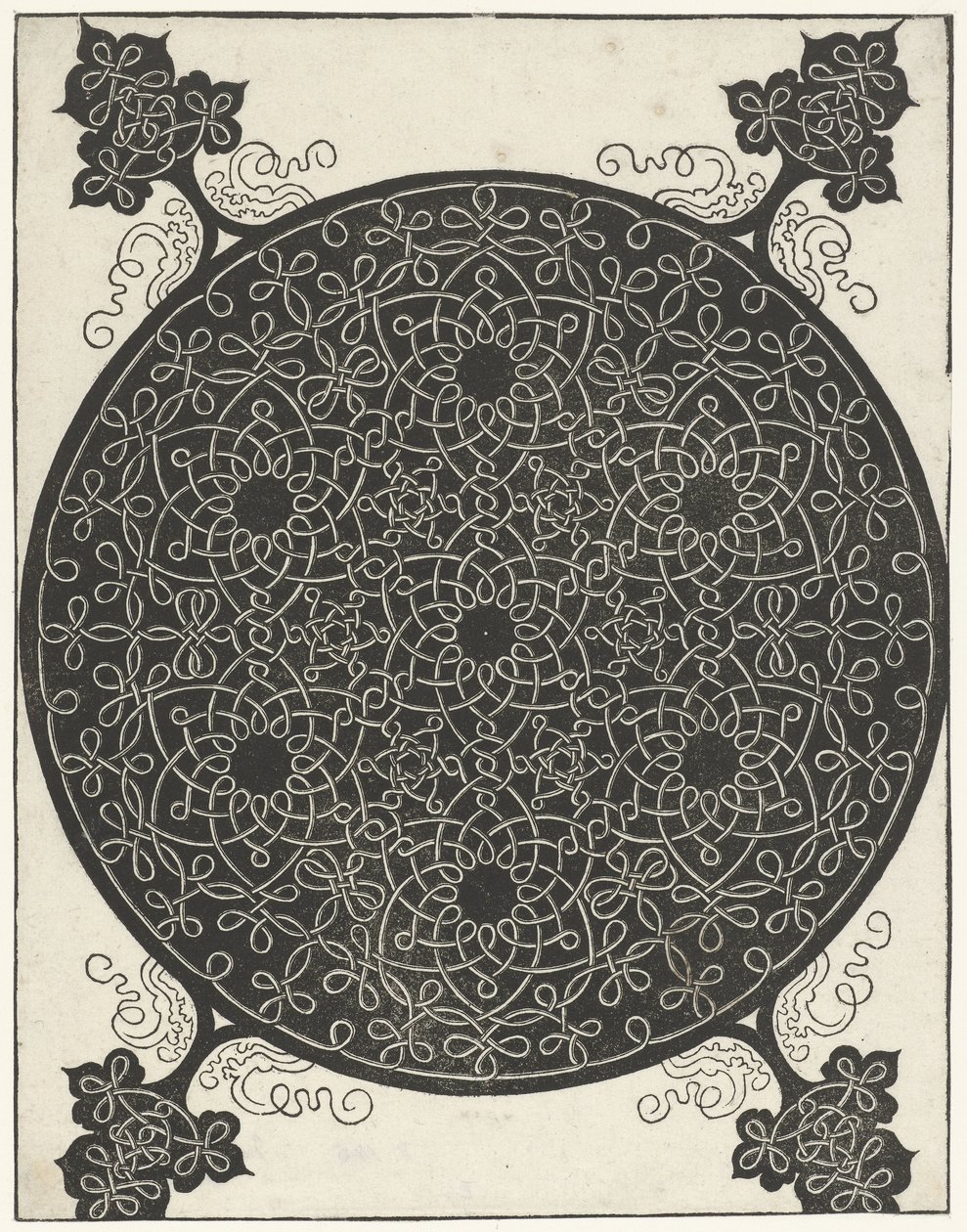 Embroidery sample with seven flower-shaped motifs by Albrecht Dürer
