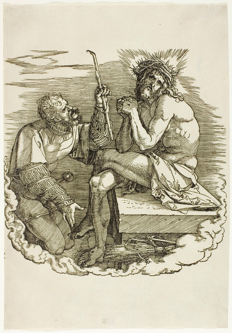 Christ, Man of Sorrows, Mocked by a Soldier (frontispiece from The Large Passion) by Albrecht Dürer