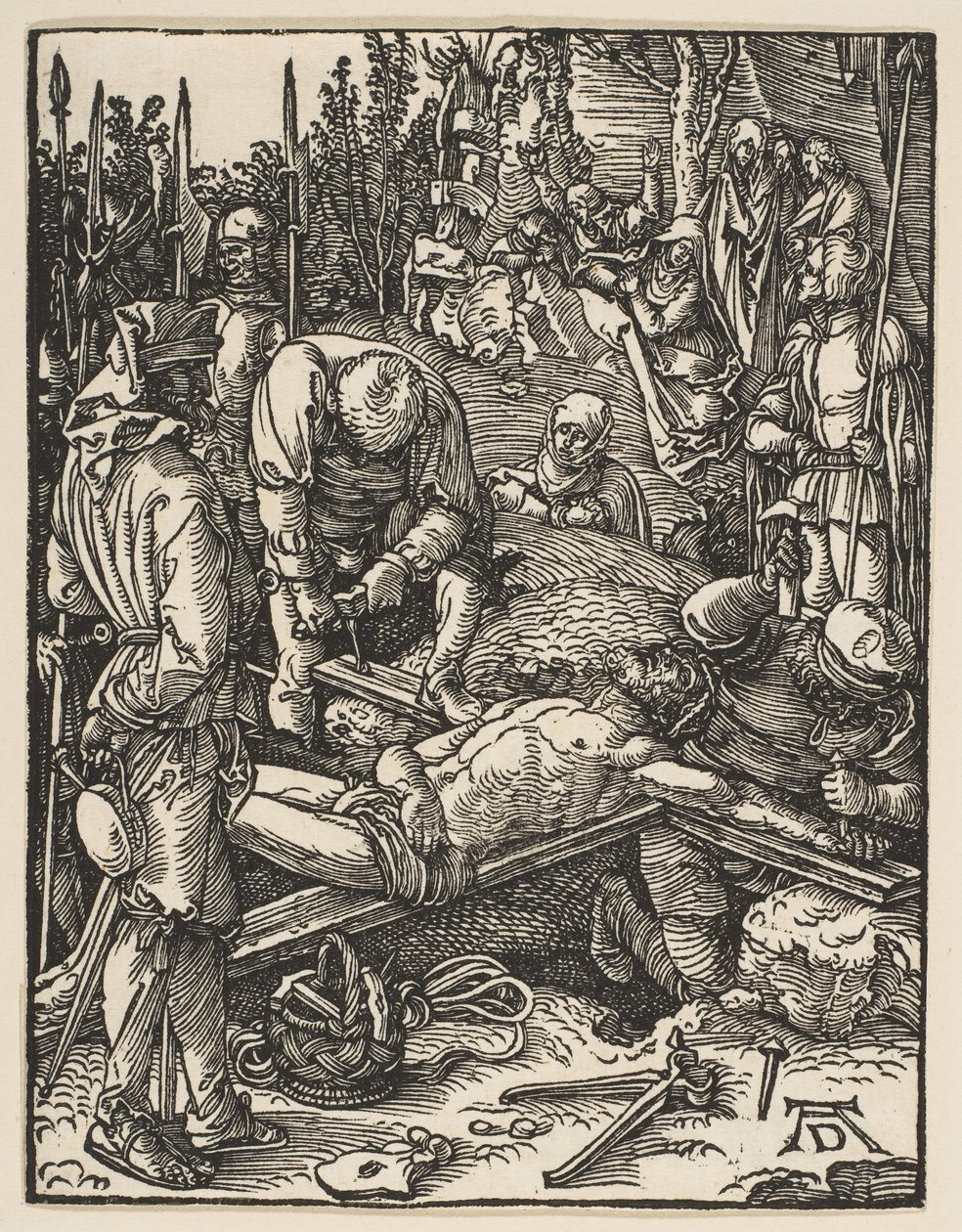 Christ Nailed to the Cross, from The Small Passion by Albrecht Dürer