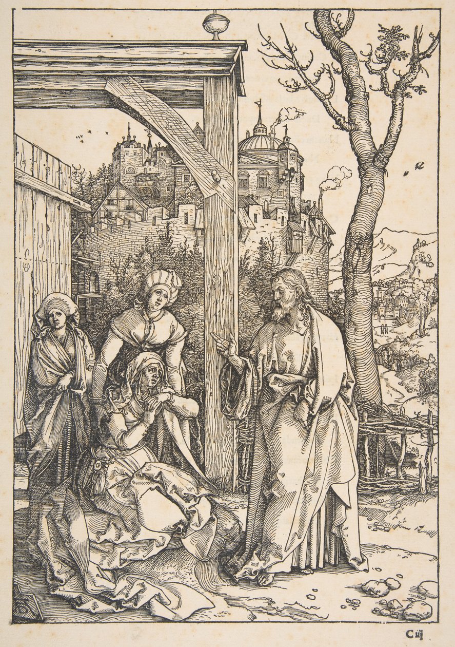 Christ Taking Leave of His Mother, from "The Life of the Virgin" by Albrecht Dürer