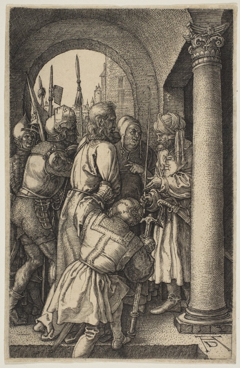Christ before Pilate, from "The Passion" by Albrecht Dürer