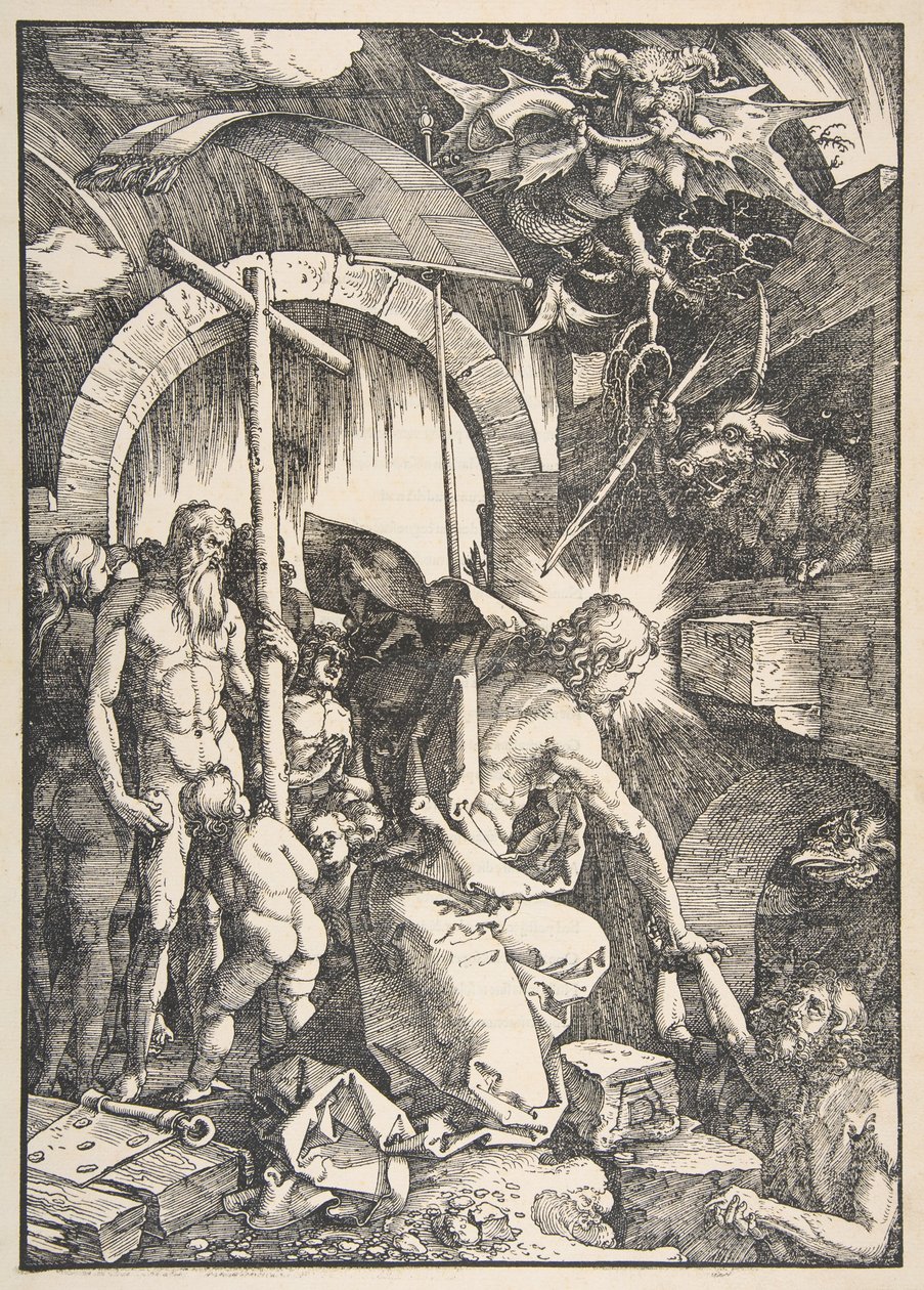 Christ in Limbo, from "The Large Passion" by Albrecht Dürer