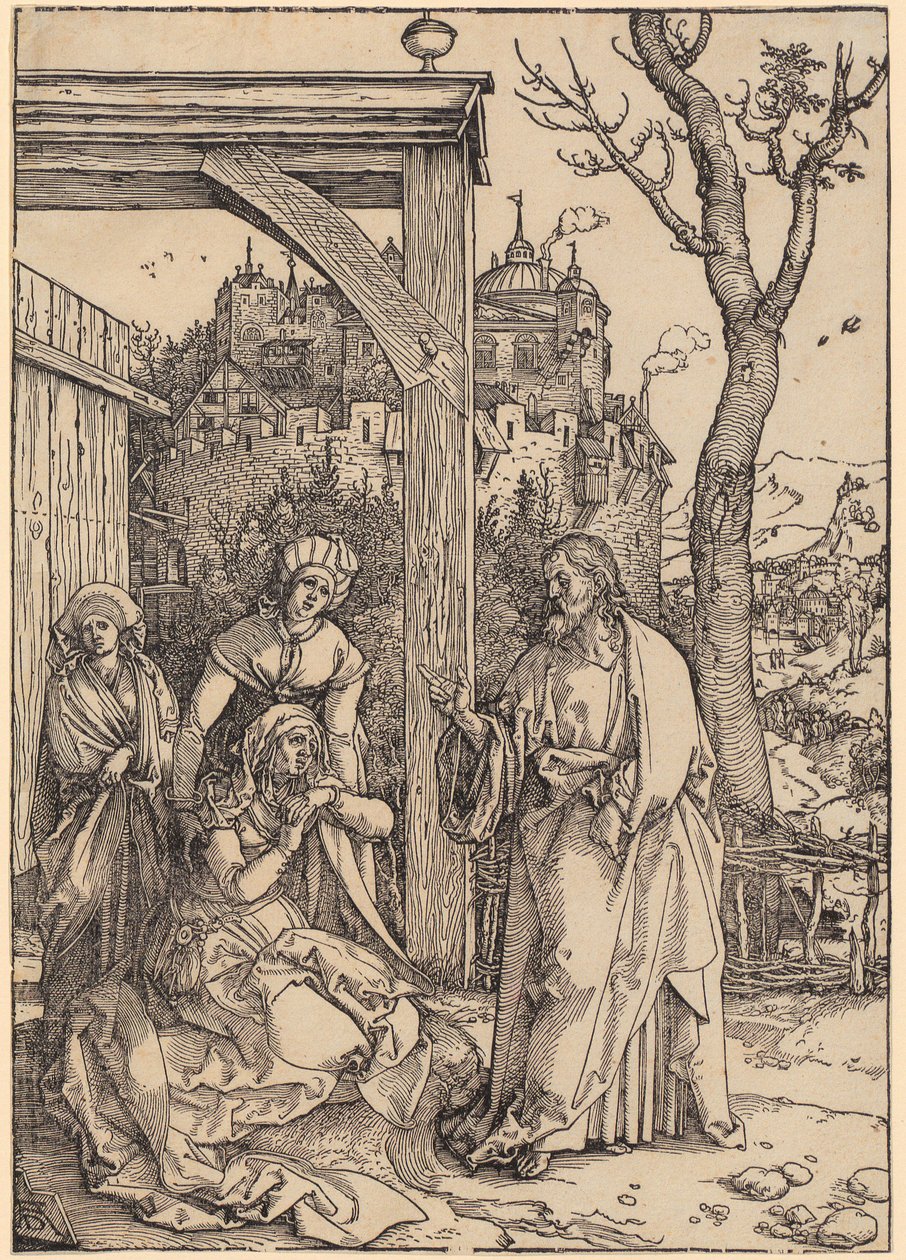 Christ Taking Leave of His Mother, Plate 17 from the Series "The Life of Mary" by Albrecht Dürer