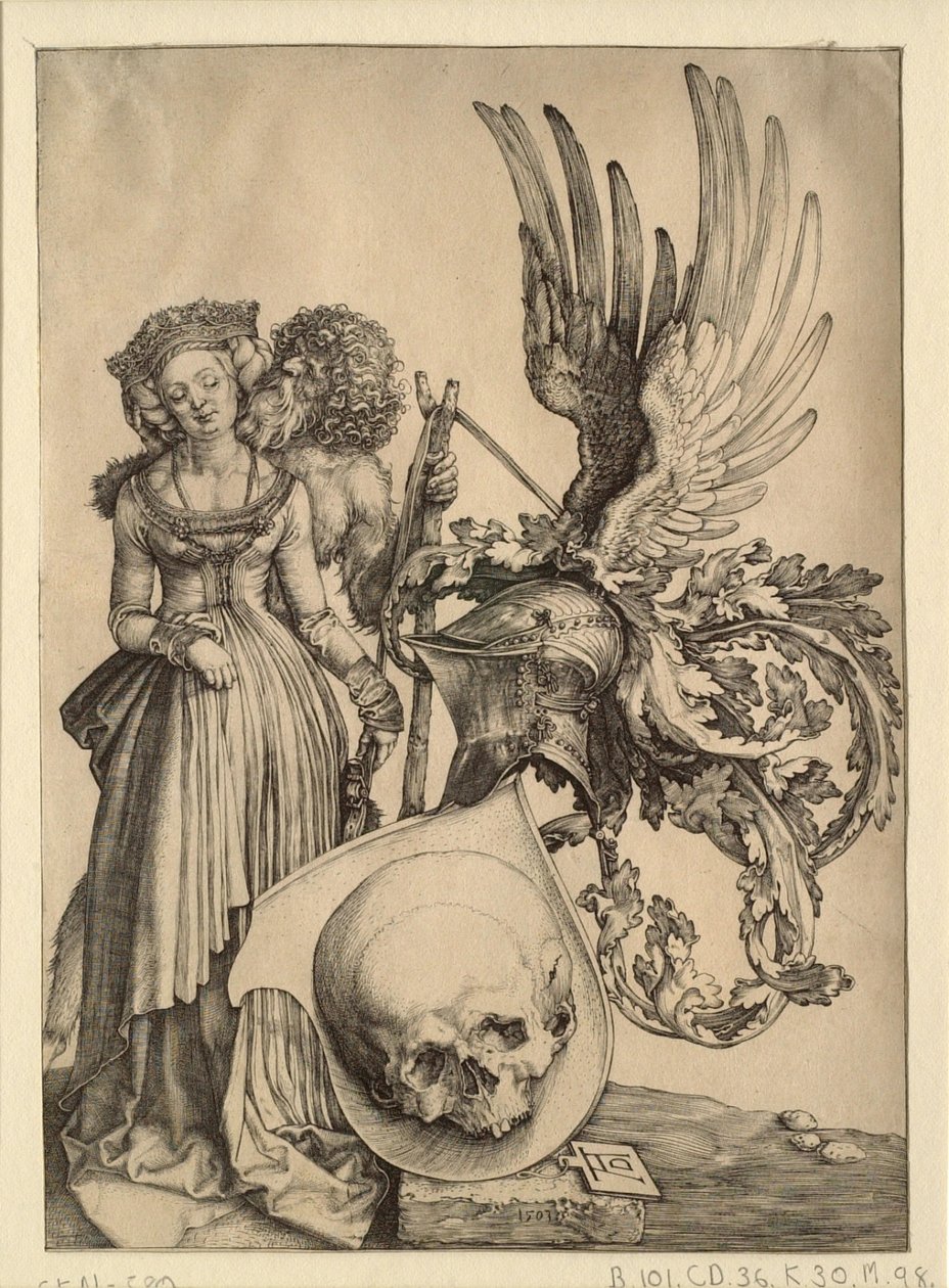 Coat of Arms with a Skull by Albrecht Dürer