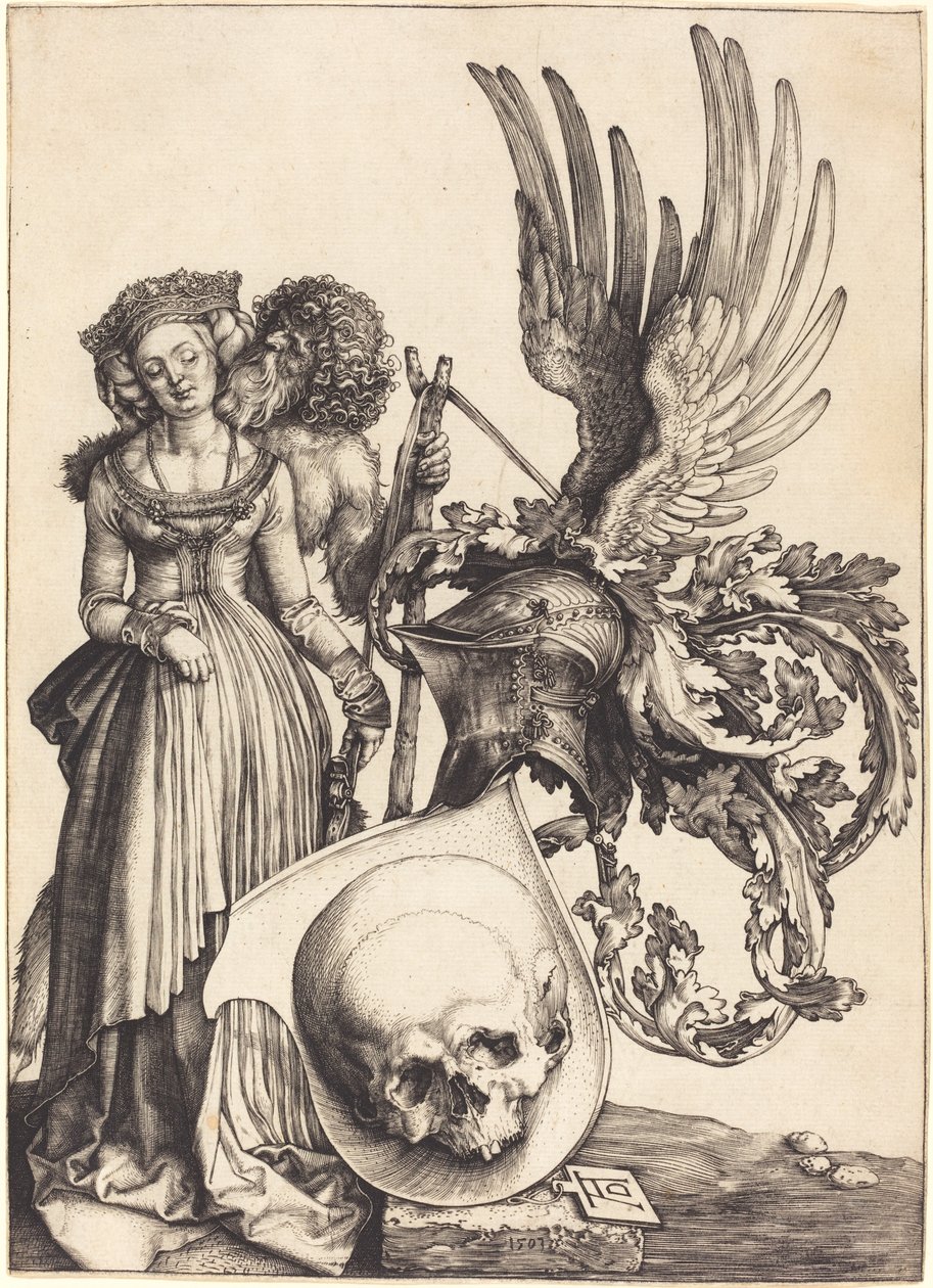 Coat of Arms with a Skull by Albrecht Dürer