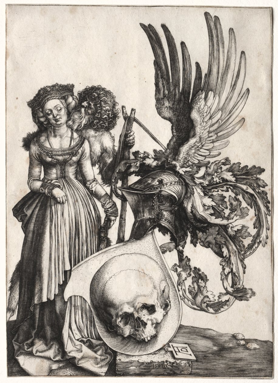 Coat of Arms with a Skull by Albrecht Dürer