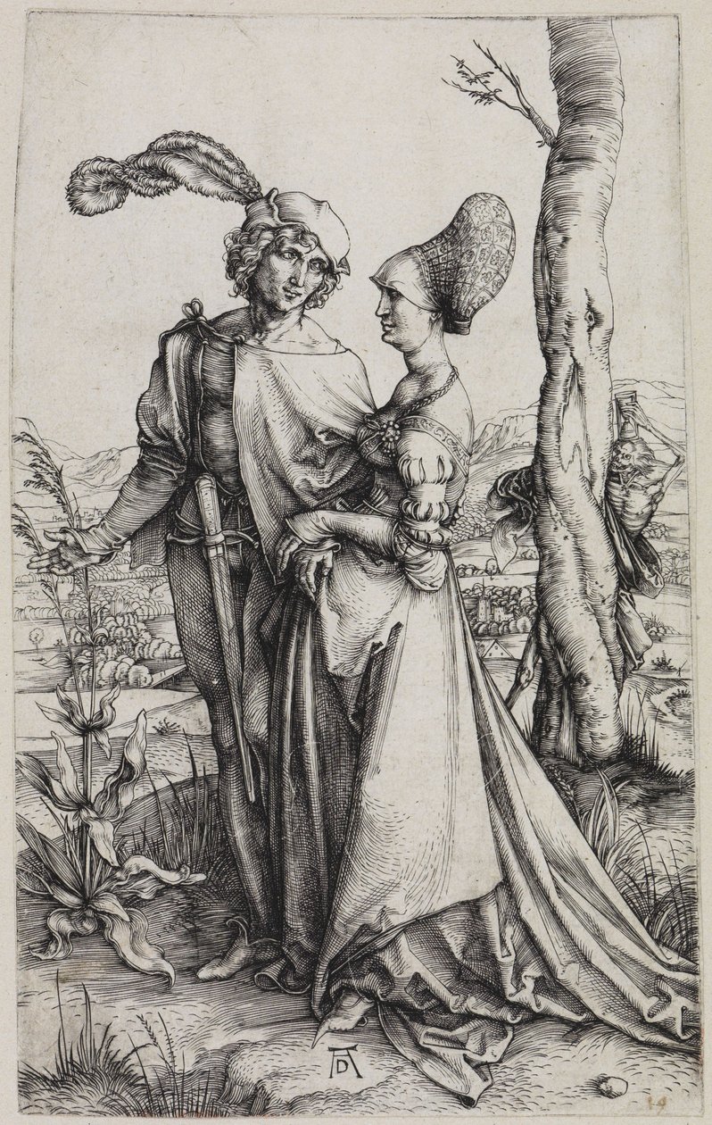 The Lovers and Death (The Walk) by Albrecht Dürer