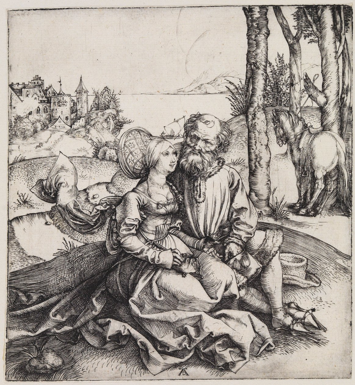 The Unequal Couple (The Proposal) by Albrecht Dürer