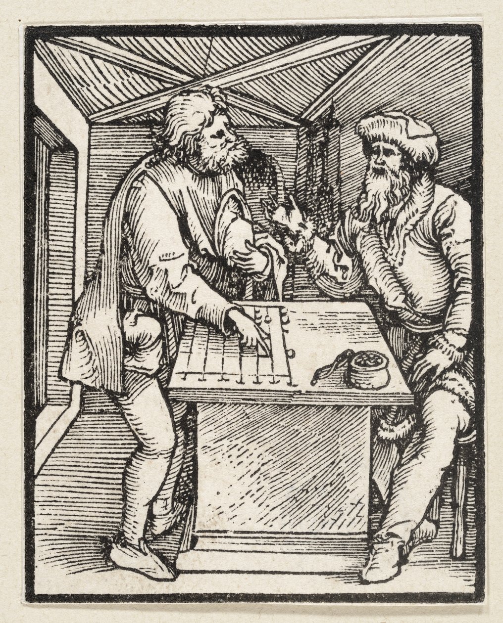 The Rich Man and His Steward (from: Postilla, 43 Woodcuts) by Albrecht Dürer
