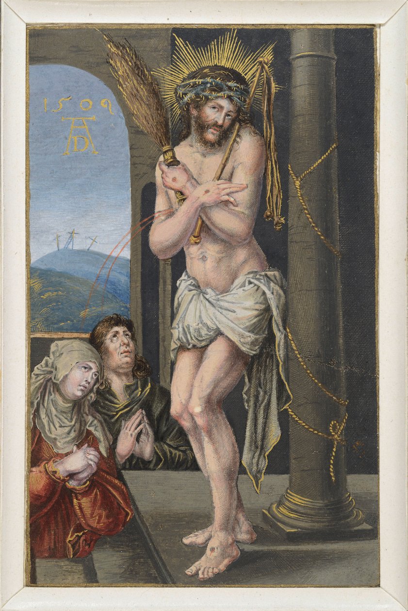 The Man of Sorrows at the Scourging Column by Albrecht Dürer
