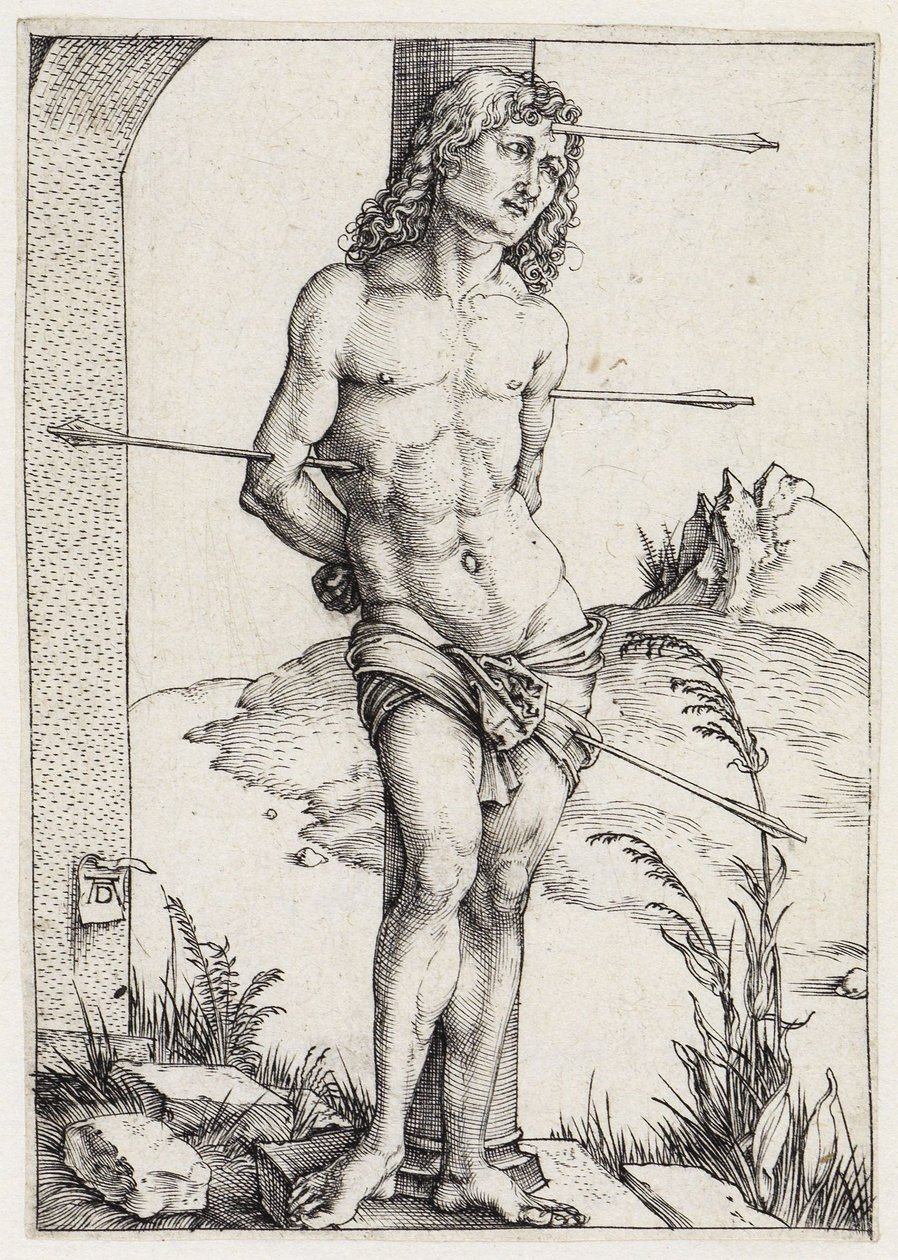 Saint Sebastian at the Column by Albrecht Dürer
