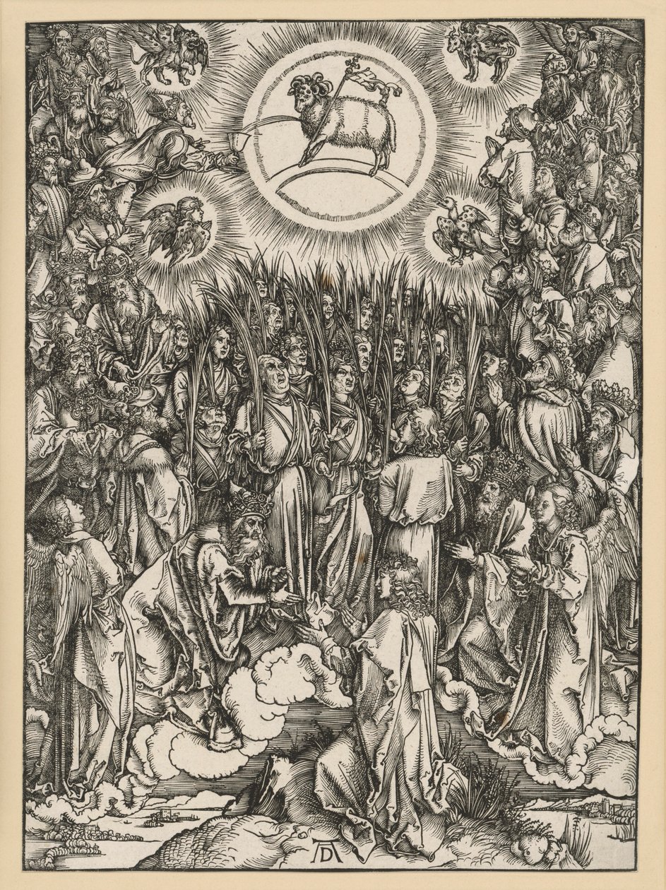 The Adoration of the Lamb on Mount Zion (Apocalypse) by Albrecht Dürer