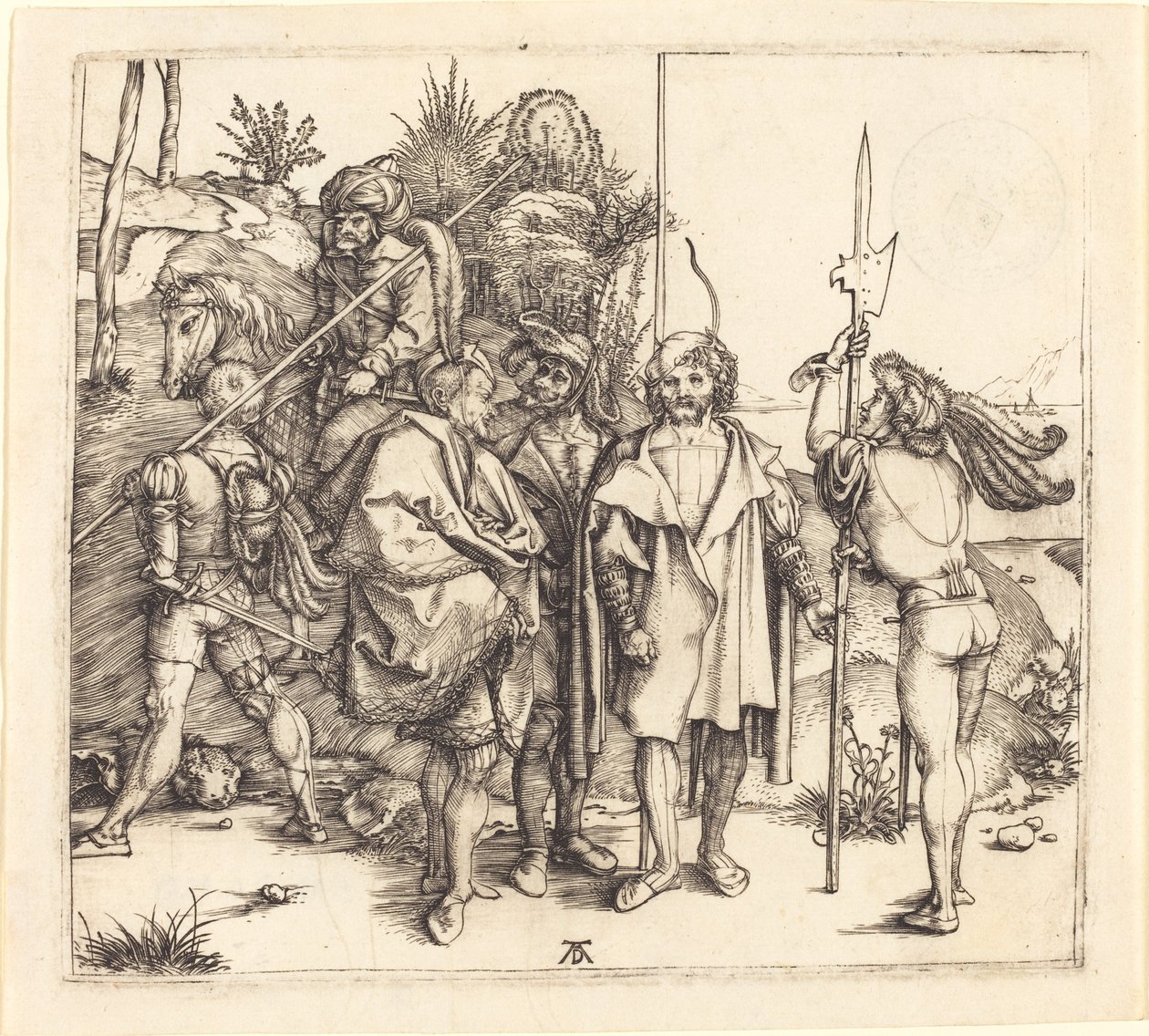 Five Soldiers and a Turk on Horseback by Albrecht Dürer