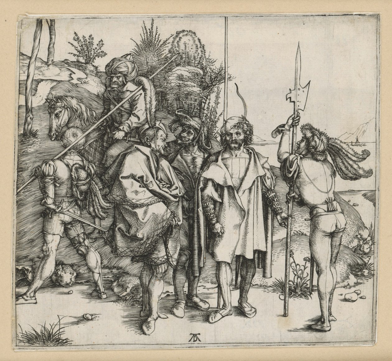Five Soldiers and a Turk on a Horse by Albrecht Dürer