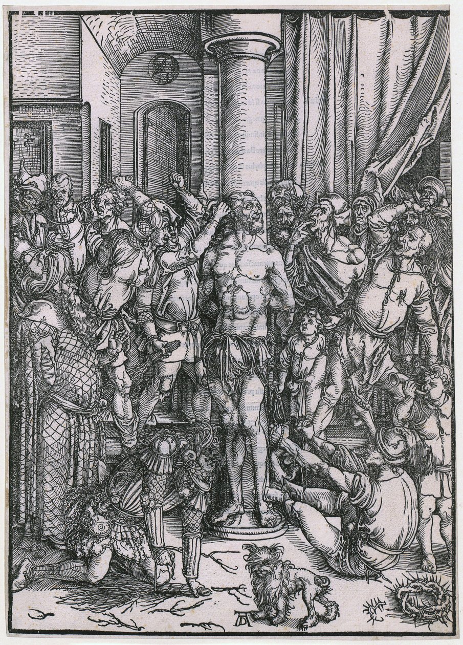 Scourging of Christ, Plate 5 of the Series 