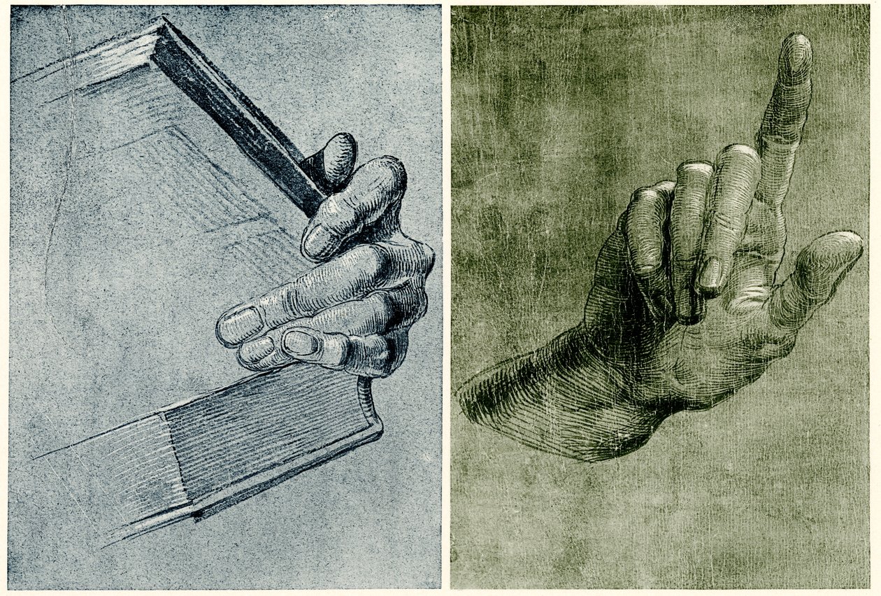 Hand with Book by Albrecht Dürer