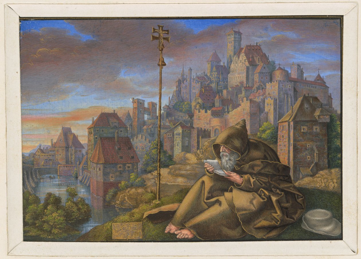 Saint Anthony Reading by Albrecht Dürer