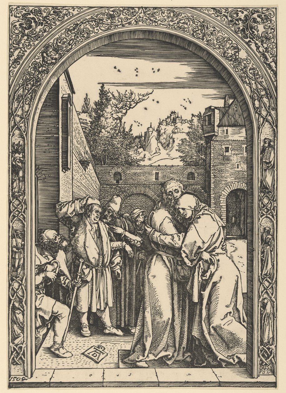 Joachim and Anna at the Golden Gate, from The Life of the Virgin by Albrecht Dürer