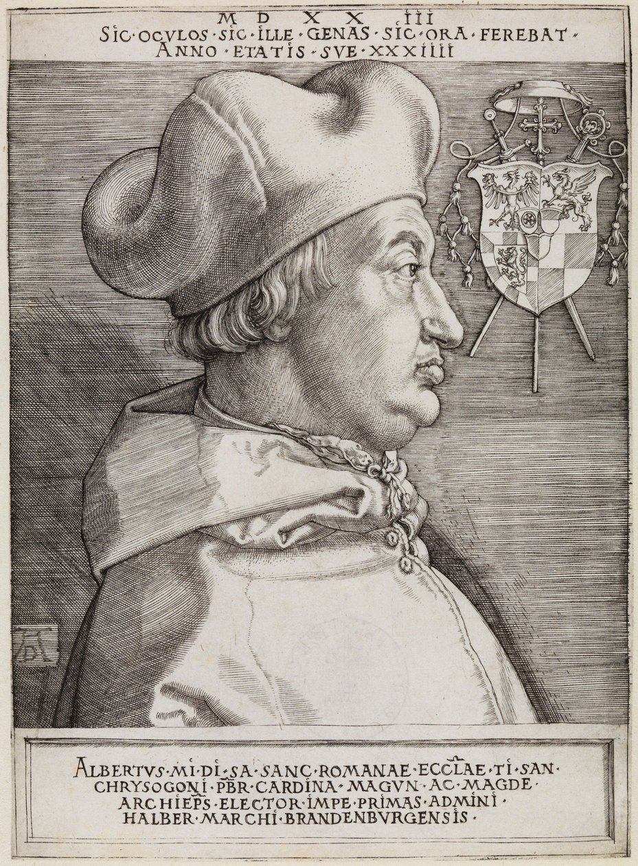 Cardinal Albrecht of Brandenburg (The Great Cardinal) by Albrecht Dürer