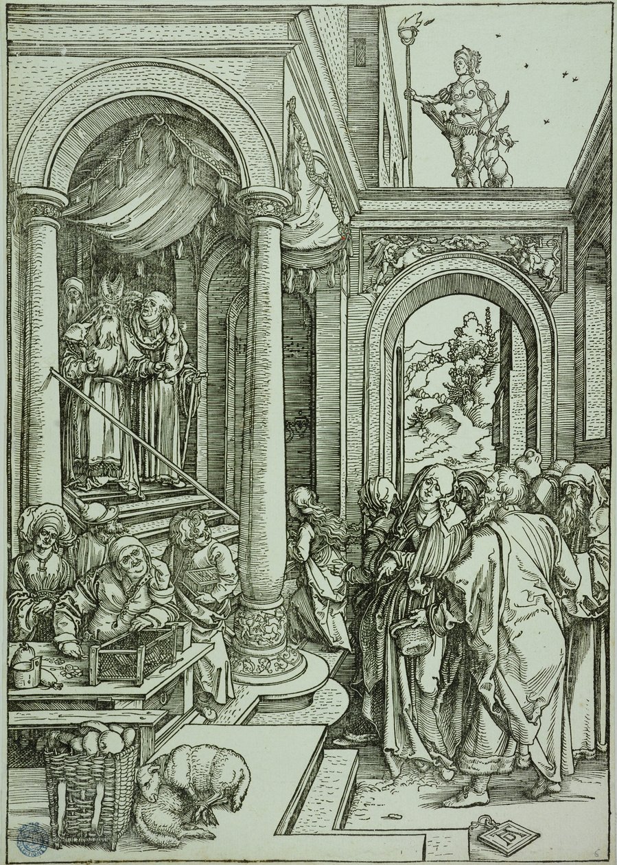 The Life of the Virgin: The Presentation of the Virgin in the Temple (Bartsch 81) by Albrecht Dürer