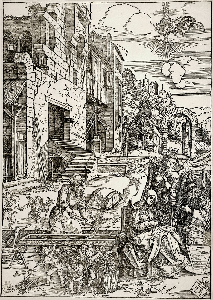 The Life of the Virgin: The Stay of the Holy Family in Egypt (Bartsch 90) by Albrecht Dürer