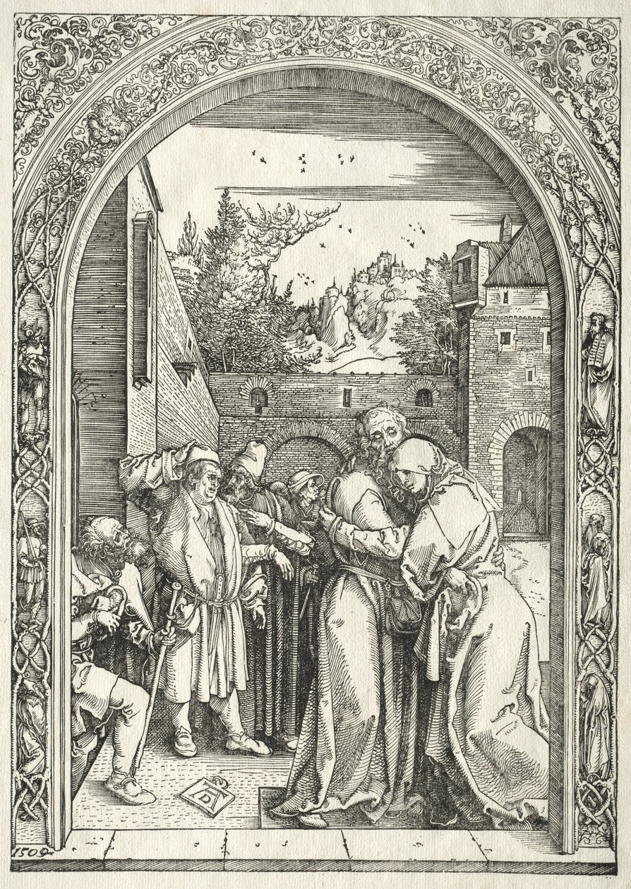 Life of the Virgin: Joachim and Anna Embracing under the Golden Gate by Albrecht Dürer