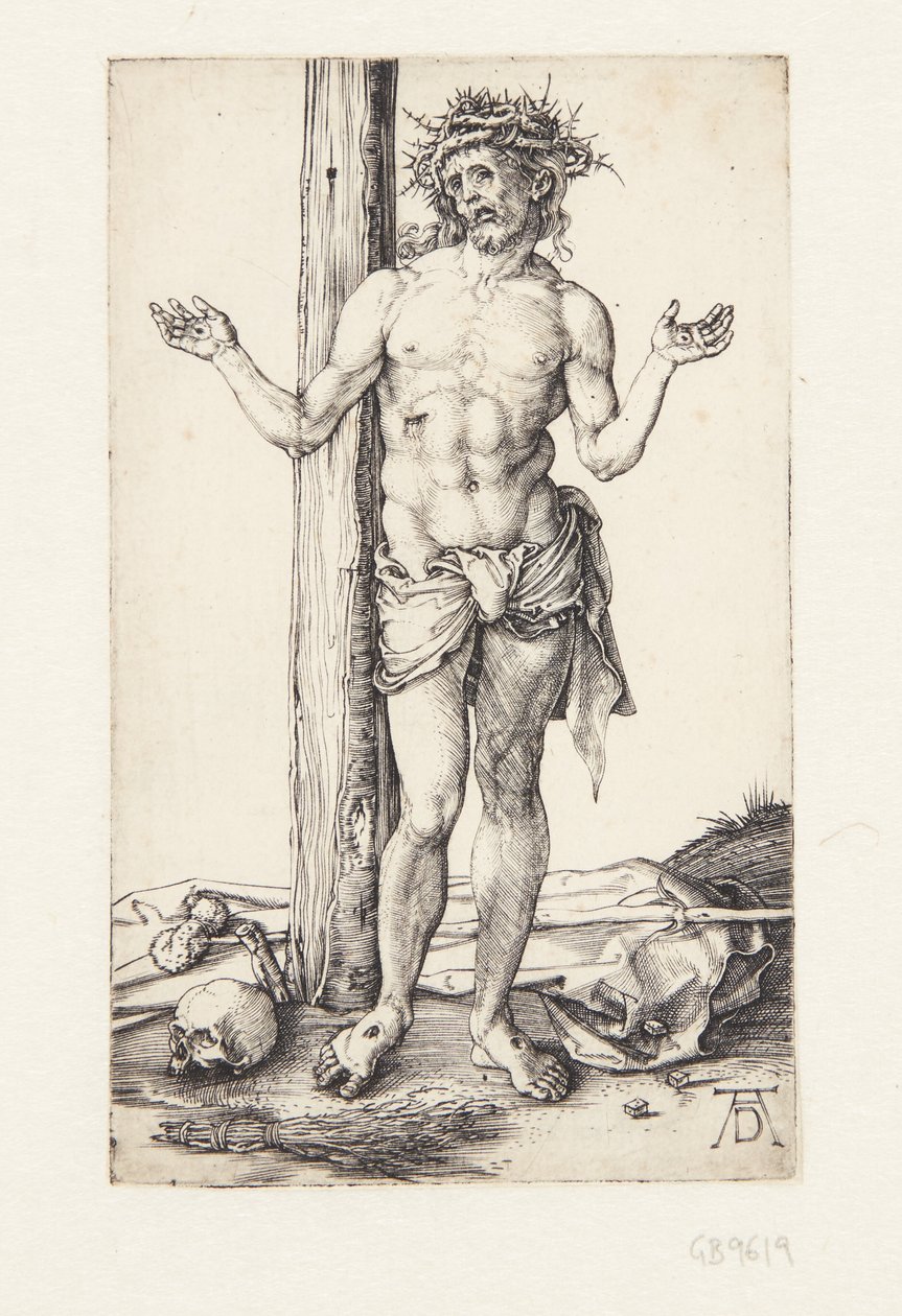 Man of Sorrows with Hands Raised by Albrecht Dürer