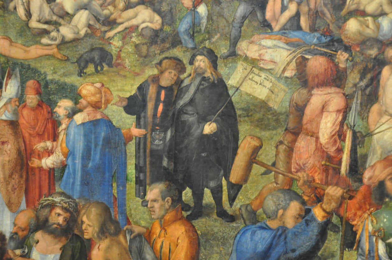 Martyrdom of the Ten Thousand Christians (detail) by Albrecht Dürer