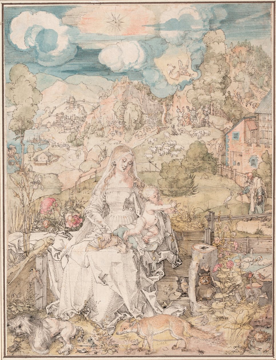 Mary among a Multitude of Animals, c. 1503 by Albrecht Dürer