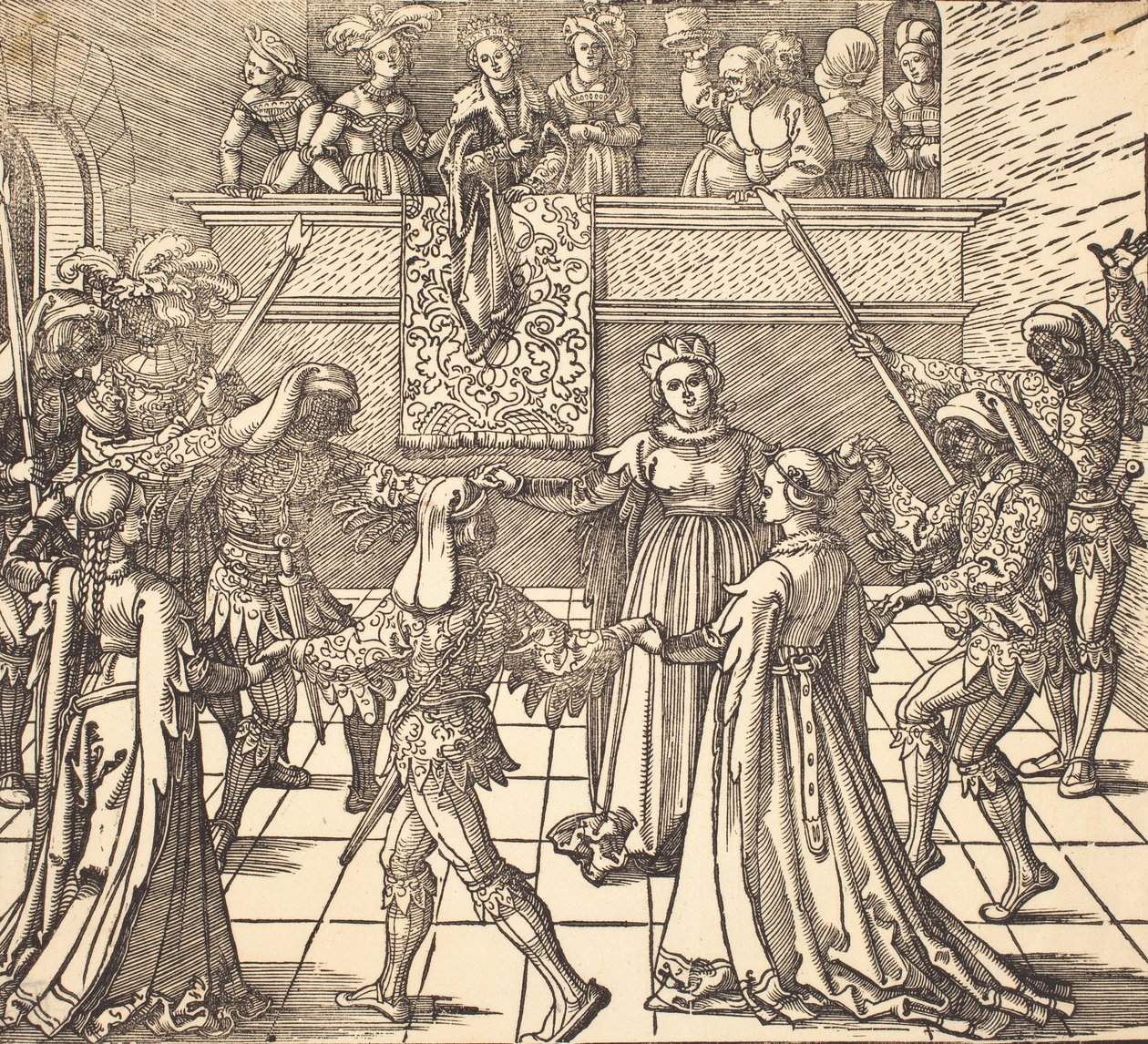 Masquerade Dance with Torches, c. 1516 by Albrecht Dürer