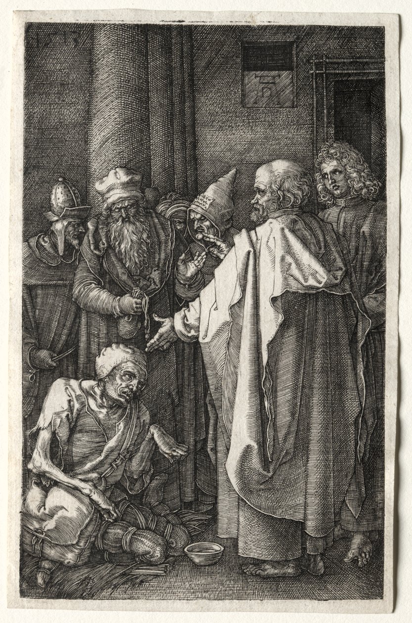 Peter and John Healing the Cripple at the Gate of the Temple by Albrecht Dürer