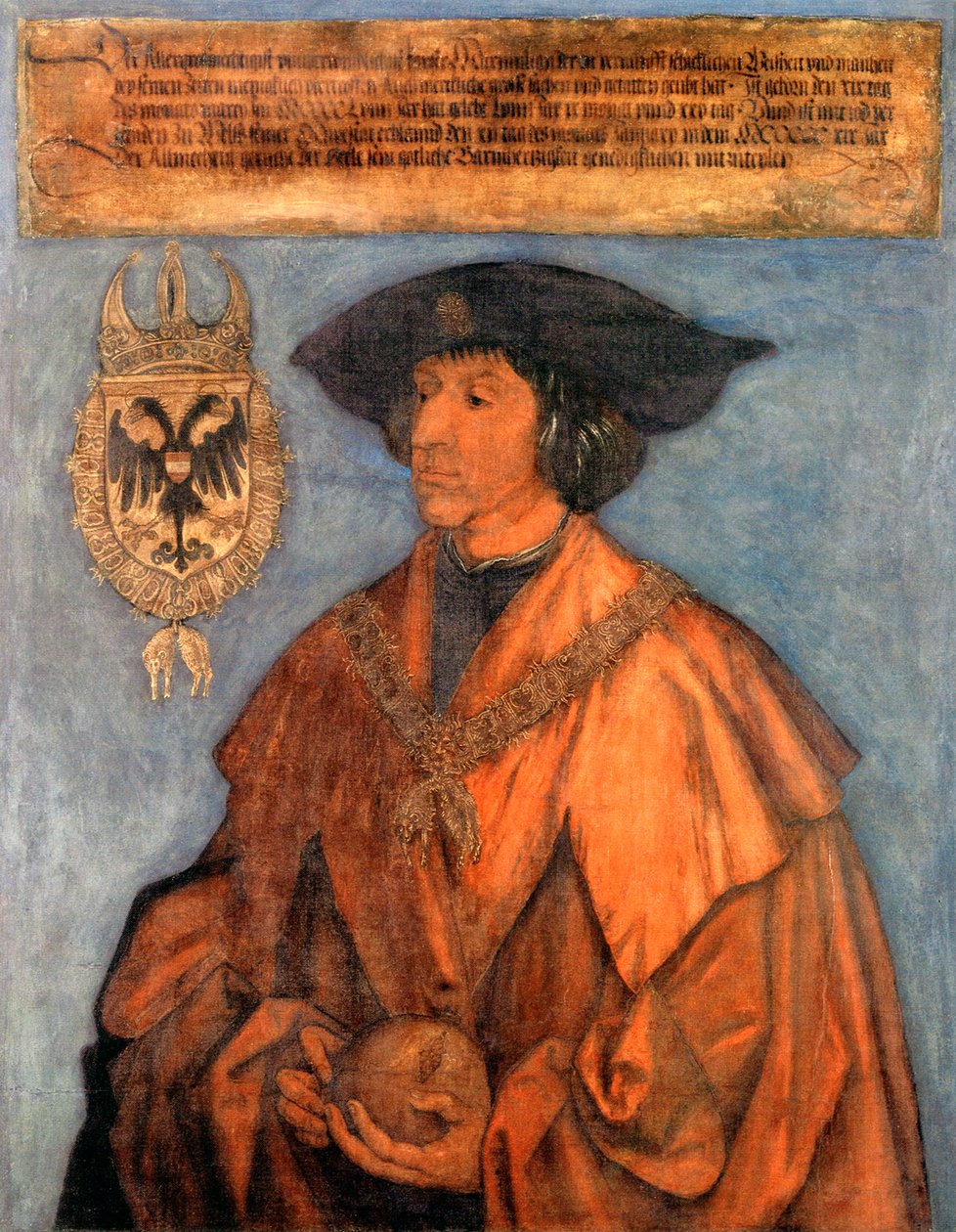 Portrait of Emperor Maximilian I by Albrecht Dürer