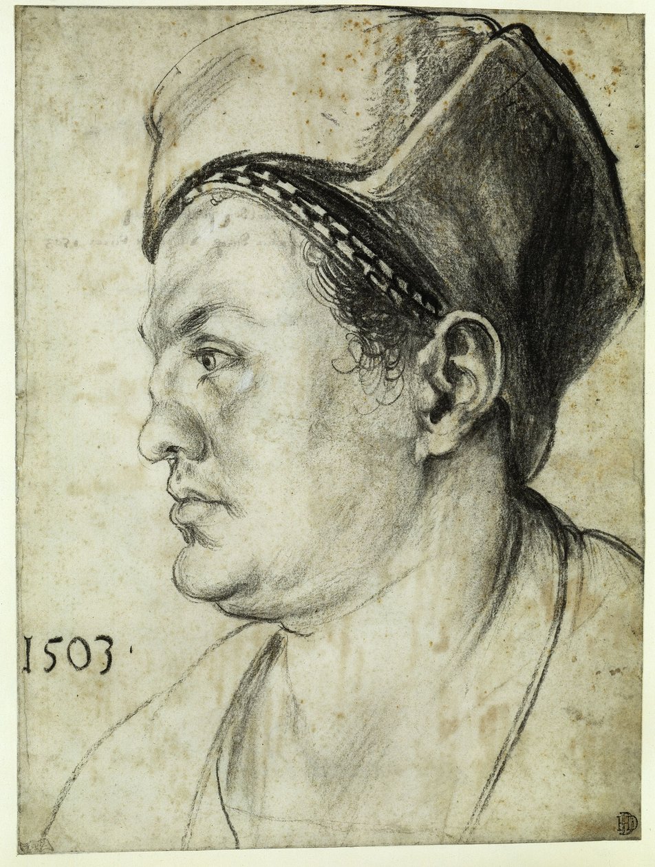 Profile Portrait of Willibald Pirckheimer by Albrecht Dürer