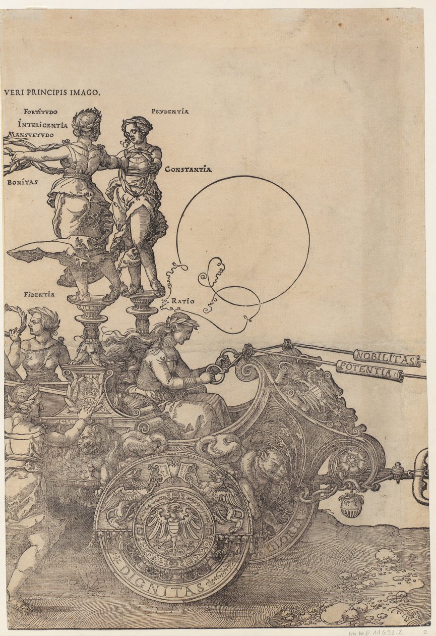 Right Half of the Carriage, Sheet 2 of the Series "The Great Triumphal Car" by Albrecht Dürer