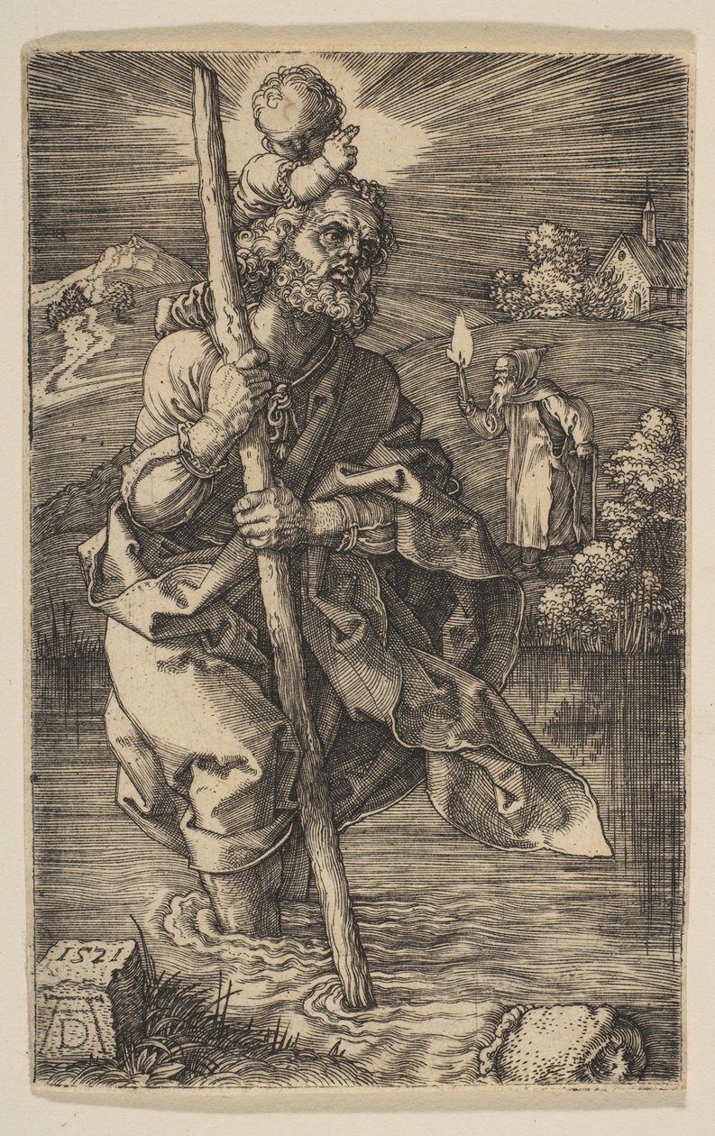 Saint Christopher Facing Right by Albrecht Dürer