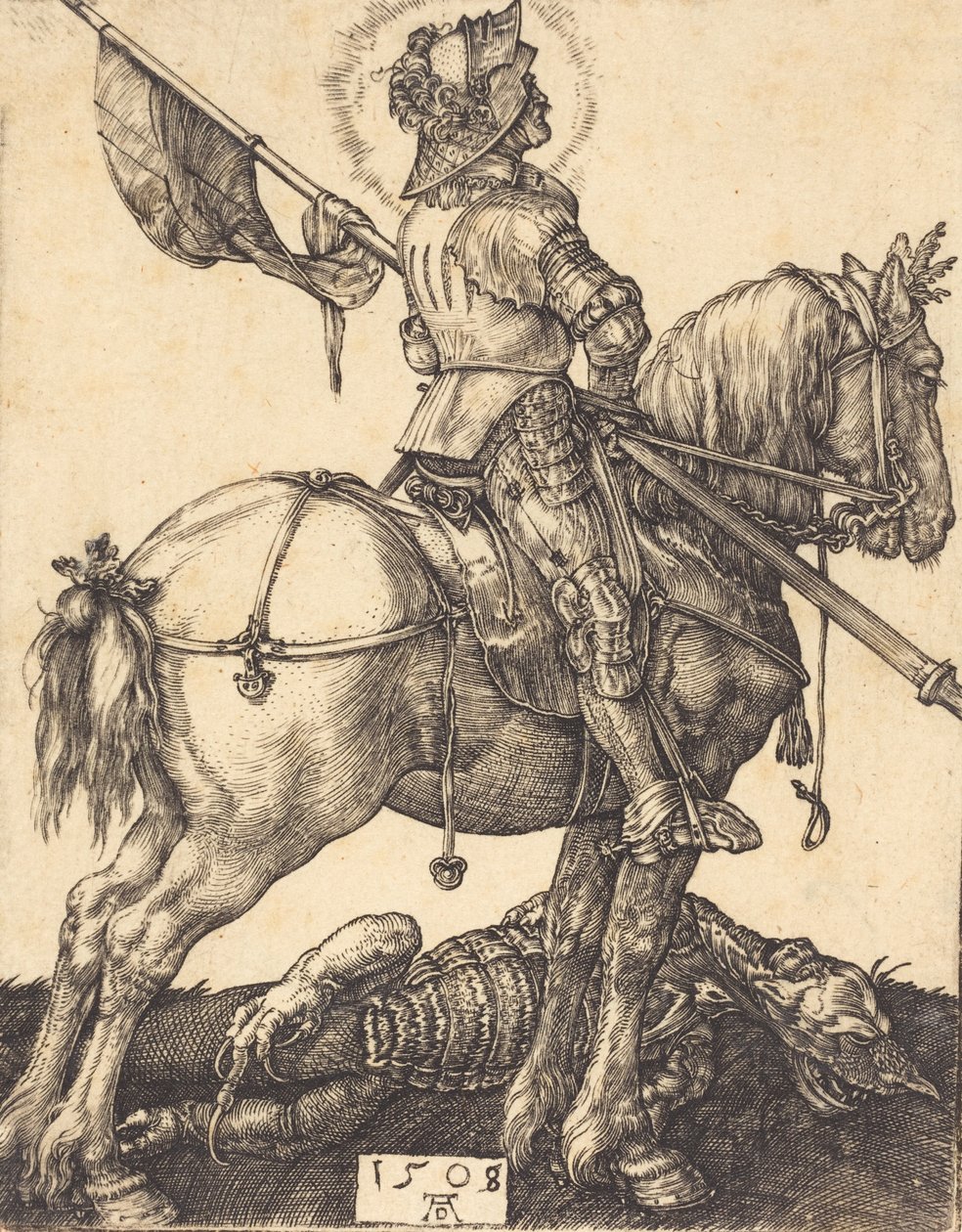 Saint George on Horseback by Albrecht Dürer