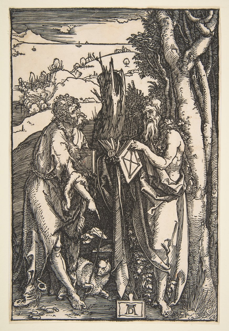 Saint John the Baptist and Saint Onuphrius by Albrecht Dürer