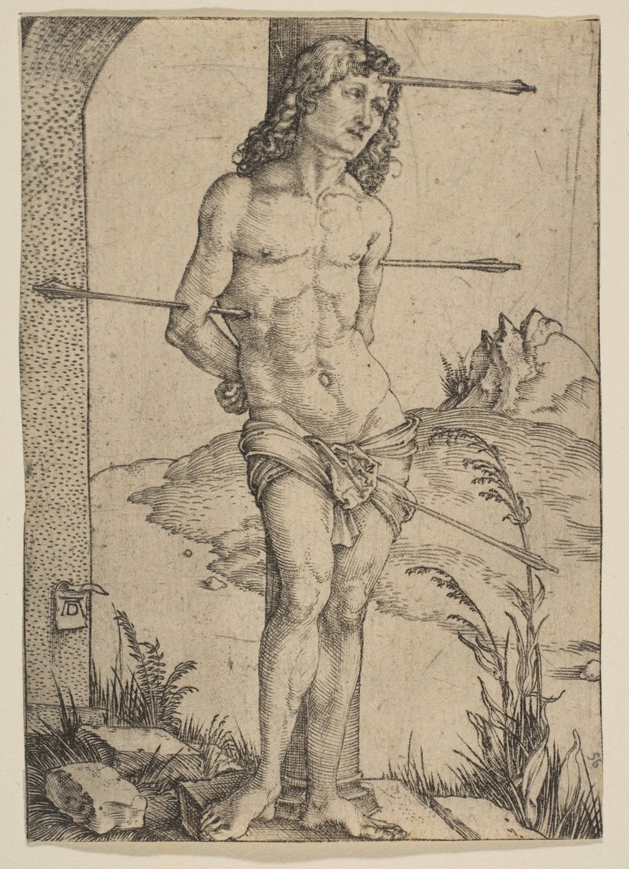 Saint Sebastian Bound to the Column by Albrecht Dürer