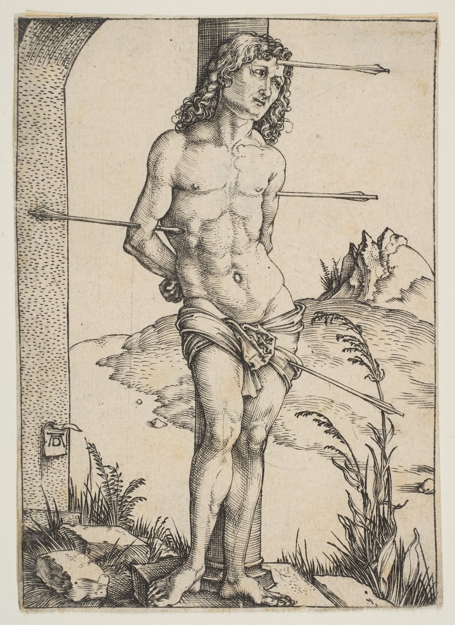 Saint Sebastian Bound to the Column by Albrecht Dürer