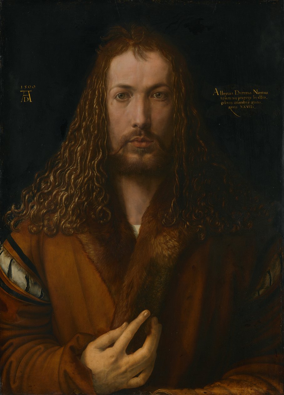 Self-Portrait in a Fur Skirt by Albrecht Dürer
