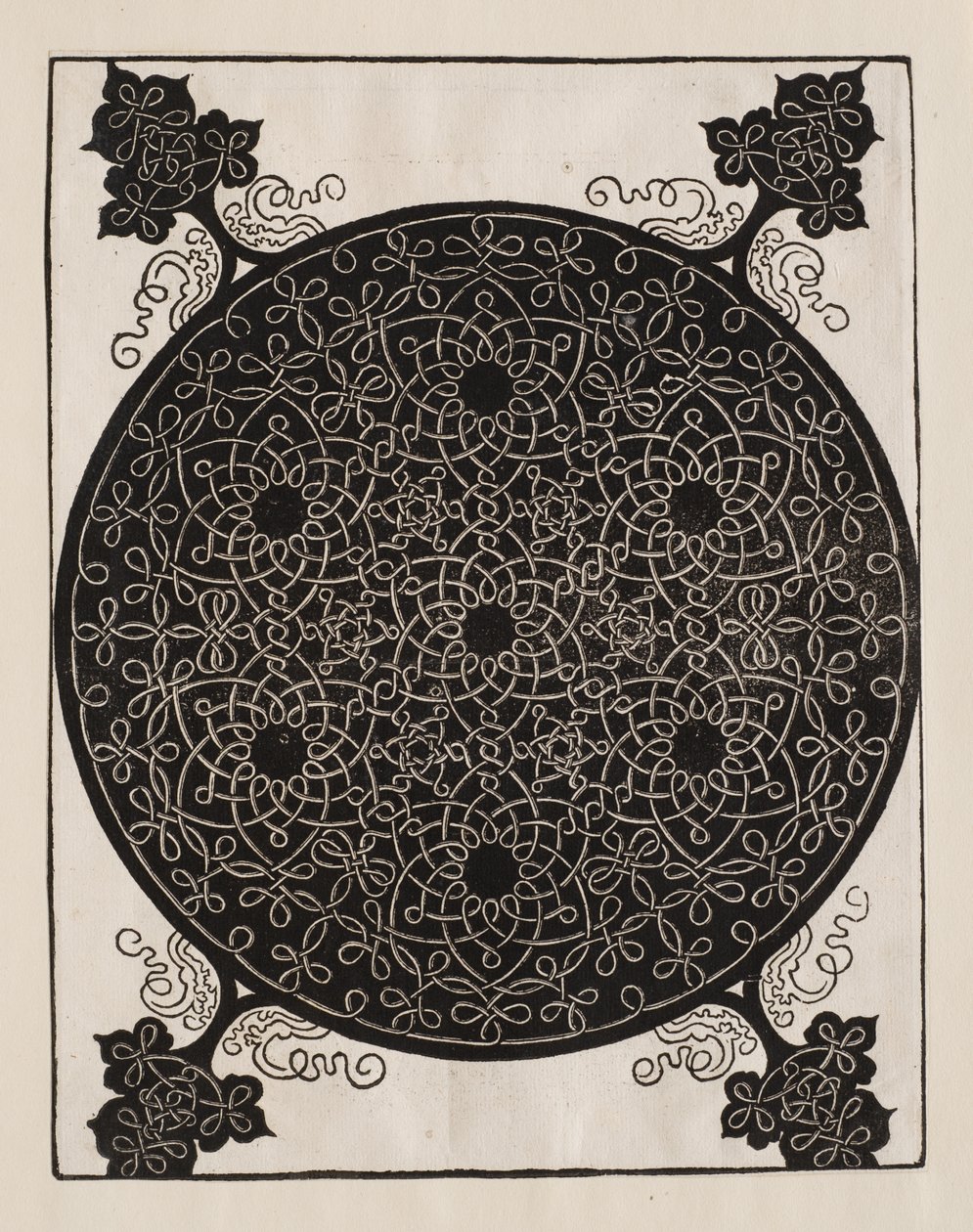 Sixth Knot, 7 Small Systems of Knots with Black Centers by Albrecht Dürer
