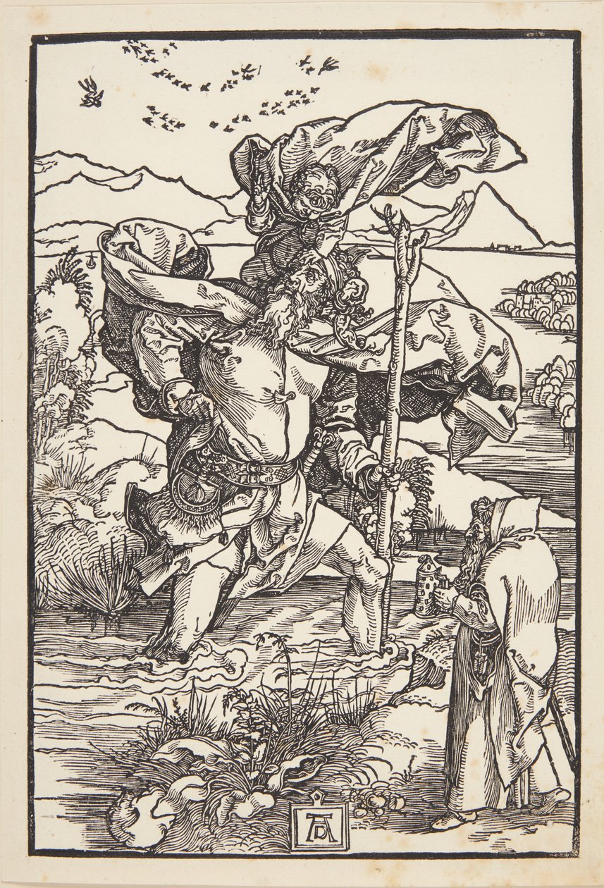 St. Christopher in the Wilderness with a Flight of Birds by Albrecht Dürer