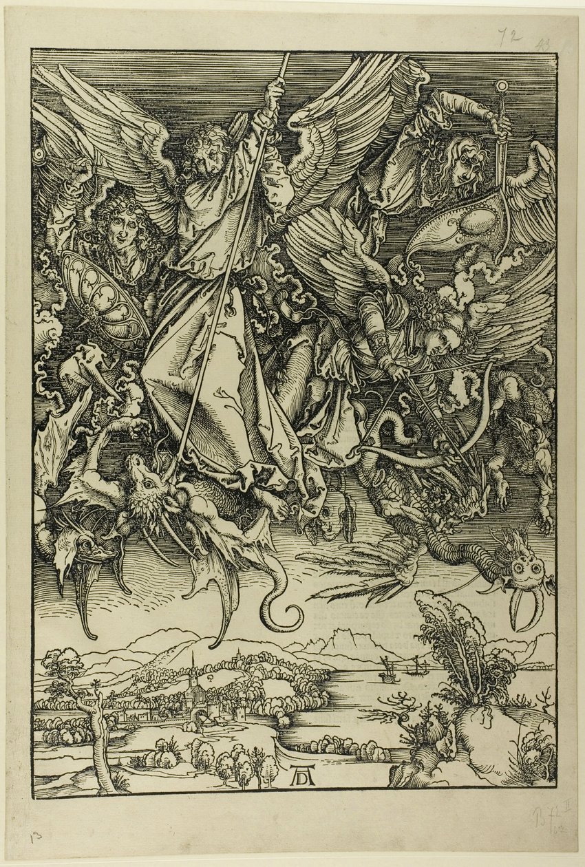 St. Michael Fighting the Dragon, from The Apocalypse by Albrecht Dürer