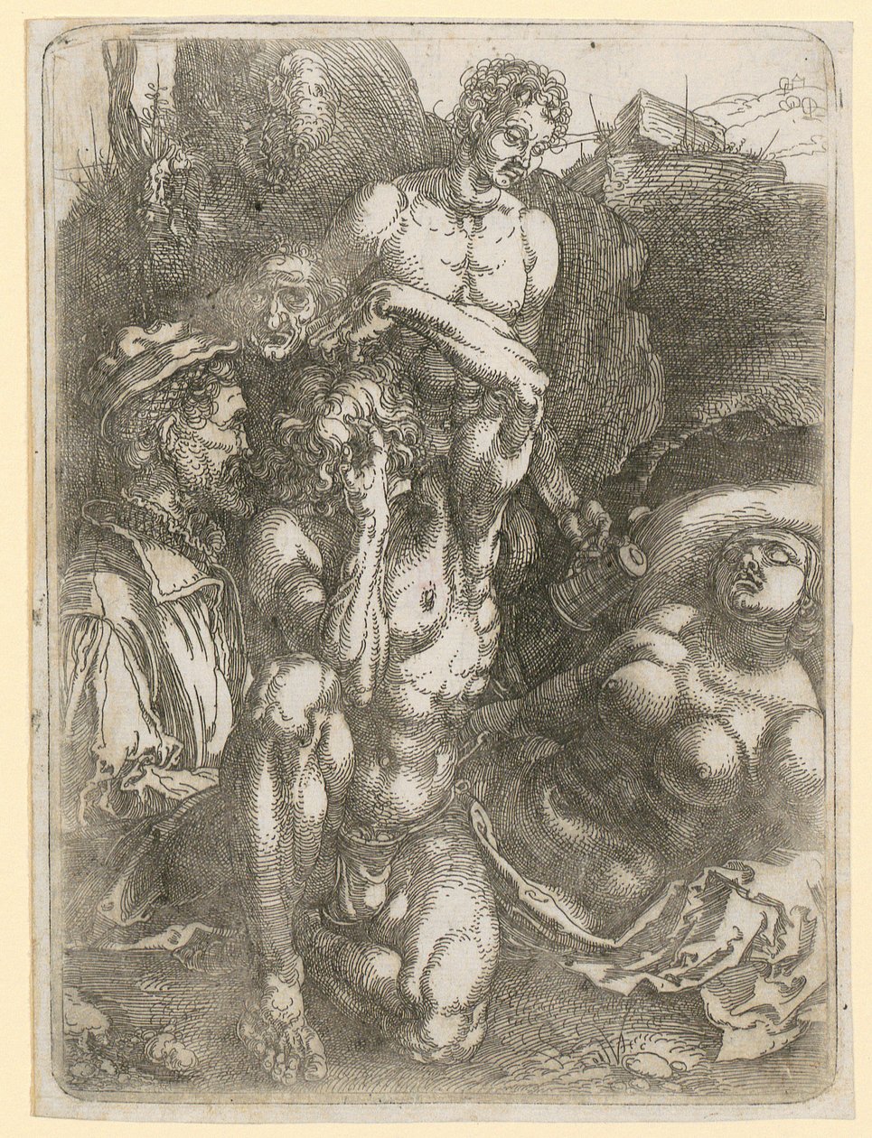 Study Sheet with Five Figures by Albrecht Dürer