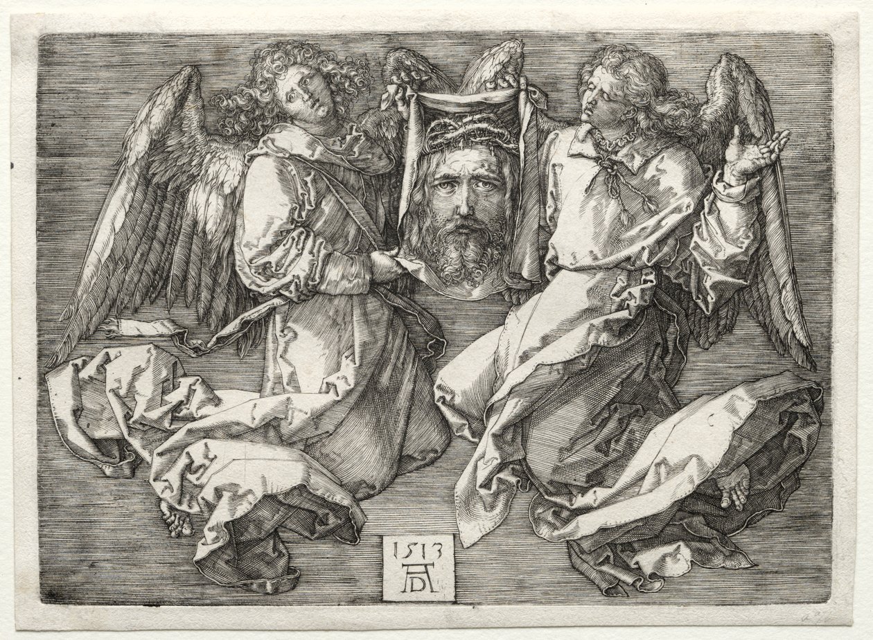 Sudarium Displayed by Two Angels by Albrecht Dürer