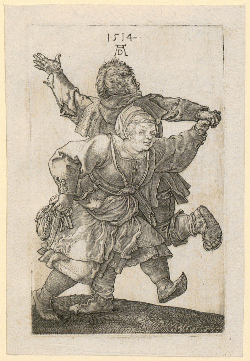 Dancing Peasant Couple by Albrecht Dürer