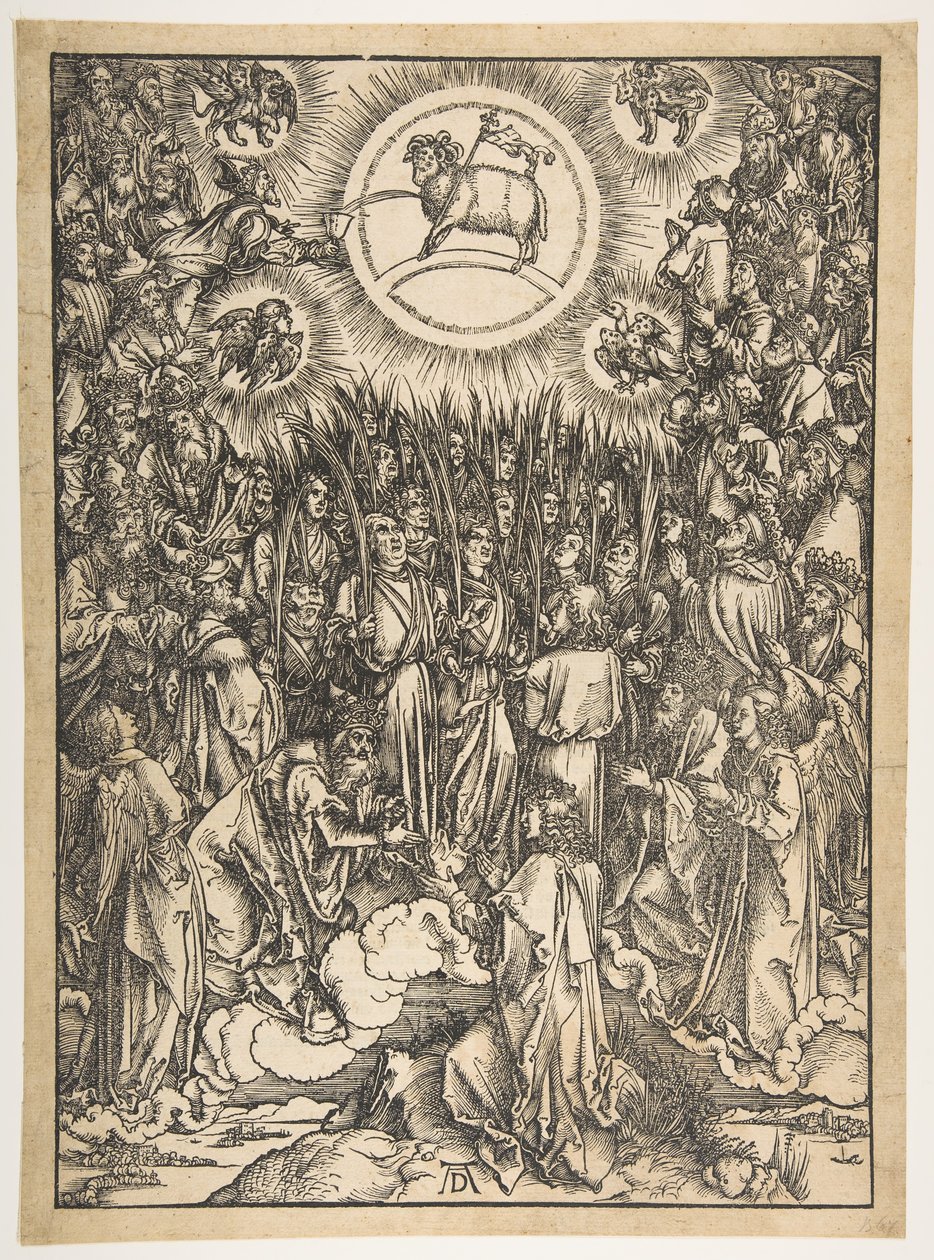 The Adoration of the Lamb, from The Apocalypse, Latin Edition, 1511 by Albrecht Dürer